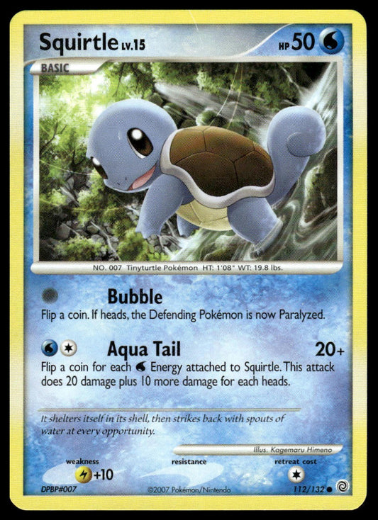 Pokemon TCG Squirtle #112/132 Secret Wonders
