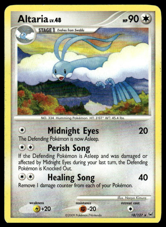 Pokemon TCG Altaria #18/127 Platinum