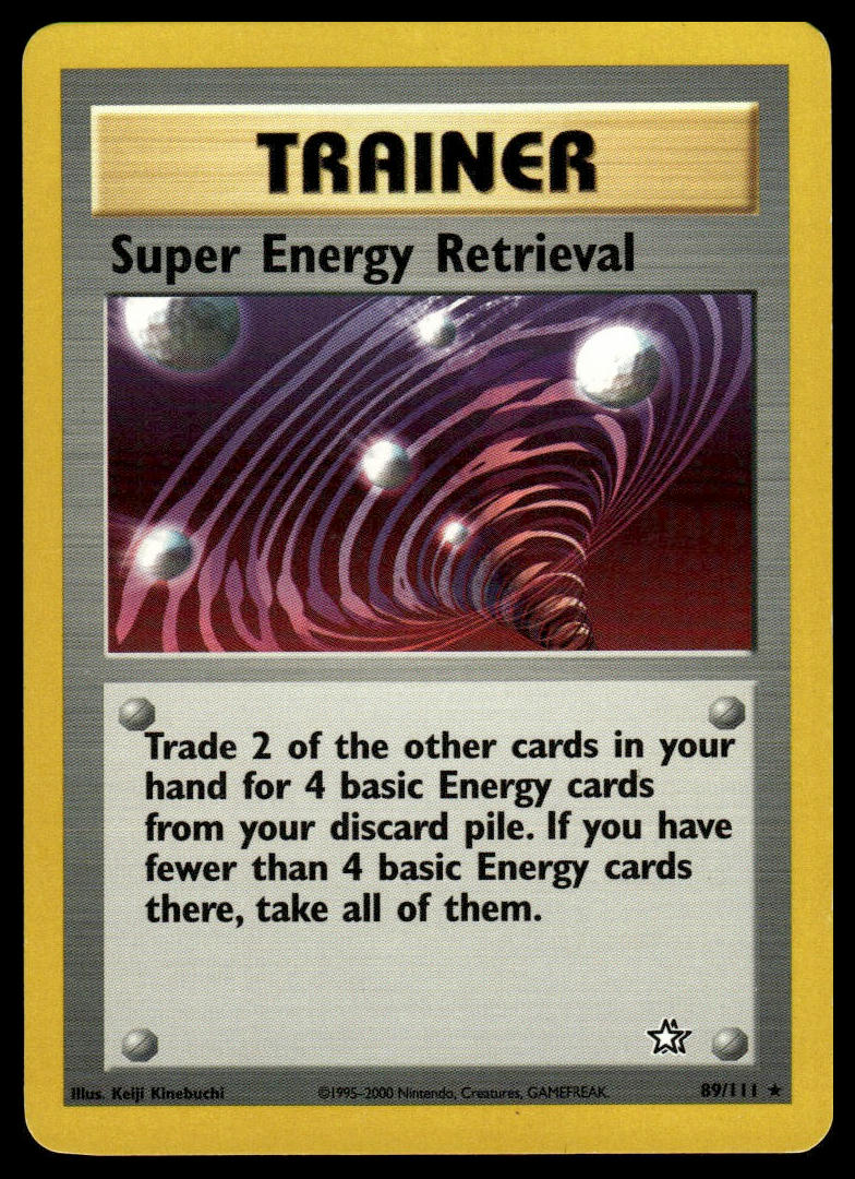 Pokemon TCG Super Energy Retrieval #089/111 Neo Genesis