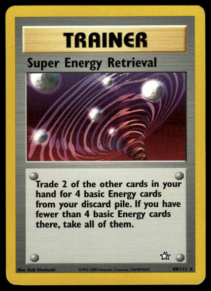 Pokemon TCG Super Energy Retrieval #089/111 Neo Genesis