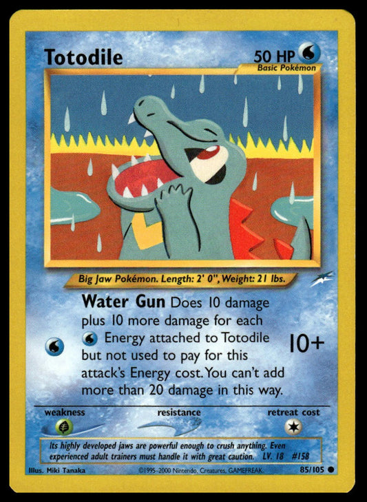 Pokemon TCG Totodile #085/105 Neo Destiny
