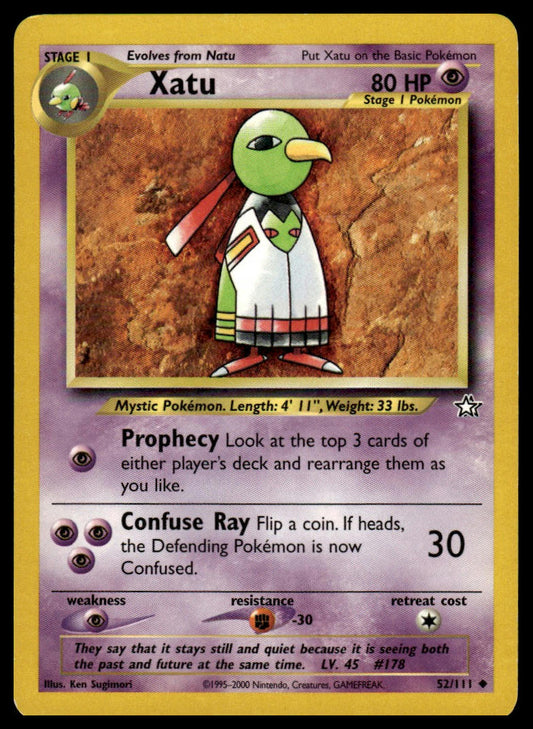 Pokemon TCG Xatu #052/111 Neo Genesis