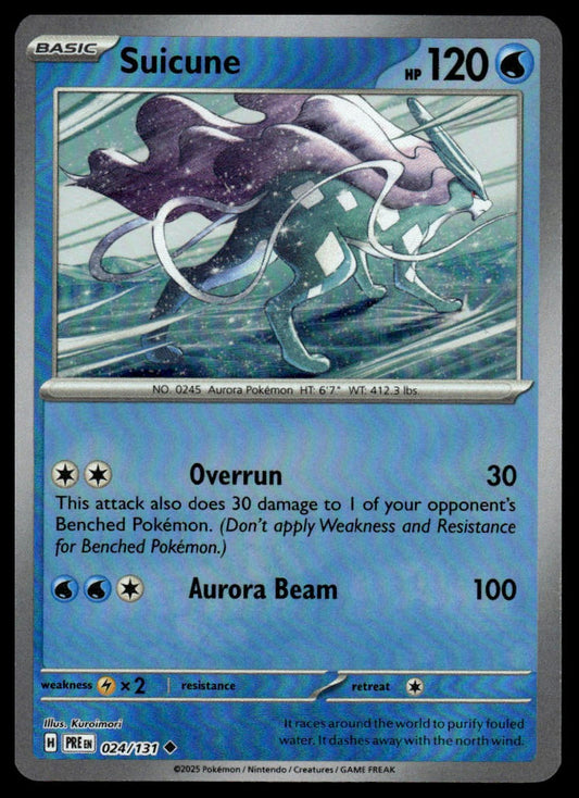 Pokemon TCG Suicune (Poke Ball Pattern) #024/131 SV: Prismatic Evolutions