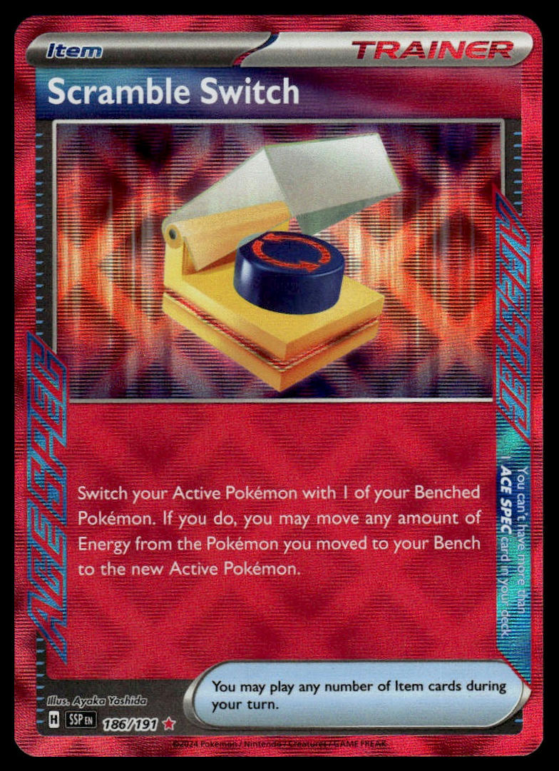 Pokemon TCG Scramble Switch #186/191 SV08: Surging Sparks