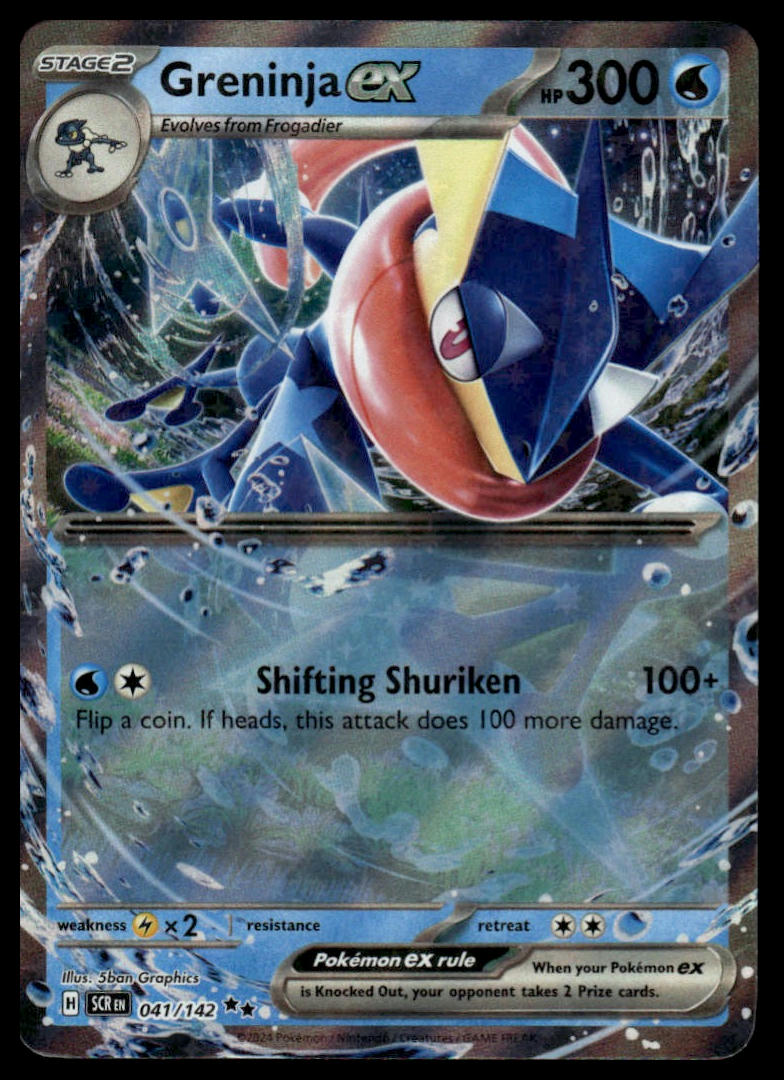 Pokemon TCG Greninja ex #041/142 SV07: Stellar Crown