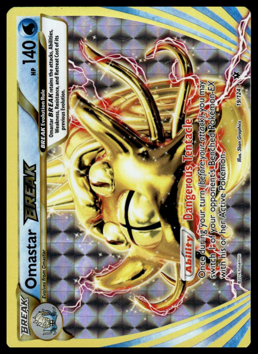 Pokemon TCG Omastar BREAK #19/124 XY - Fates Collide