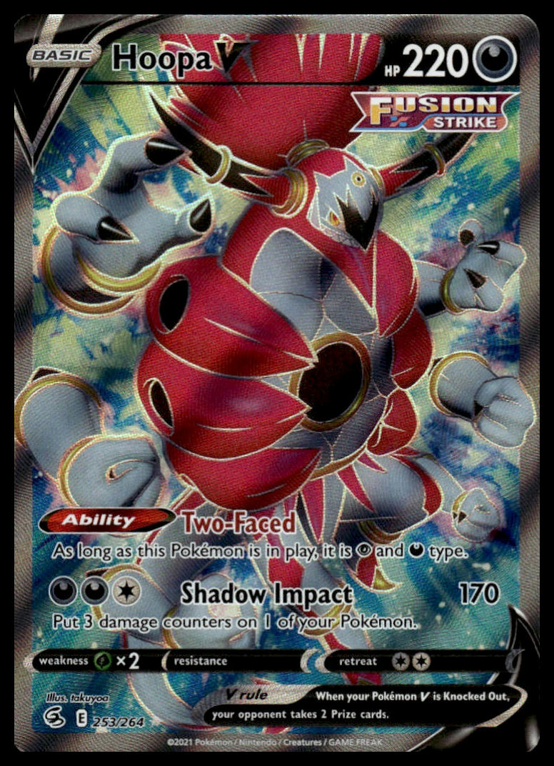 Pokemon TCG Hoopa V (Full Art) #253/264 SWSH08: Fusion Strike
