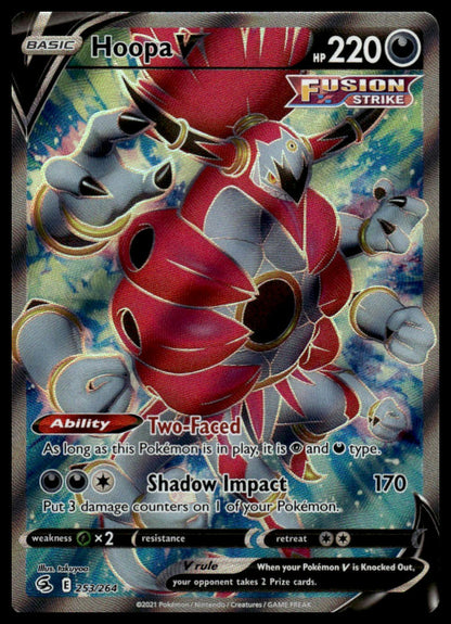 Pokemon TCG Hoopa V (Full Art) #253/264 SWSH08: Fusion Strike