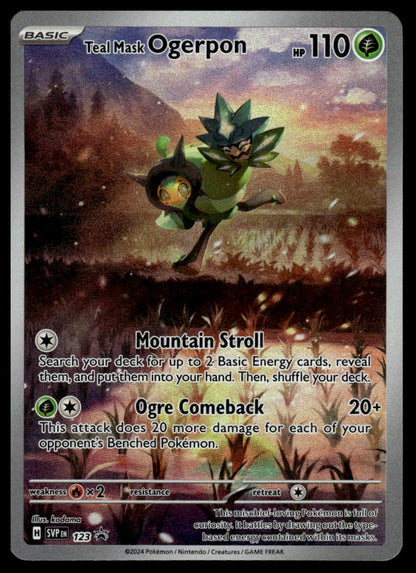 Pokemon TCG Teal Mask Ogerpon #123 SV: Scarlet & Violet Promo Cards