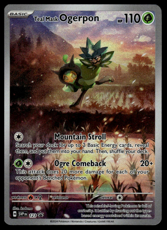 Pokemon TCG Teal Mask Ogerpon #123 SV: Scarlet & Violet Promo Cards