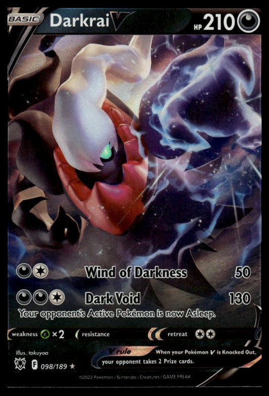 Pokemon TCG Darkrai V #098/189 SWSH10: Astral Radiance