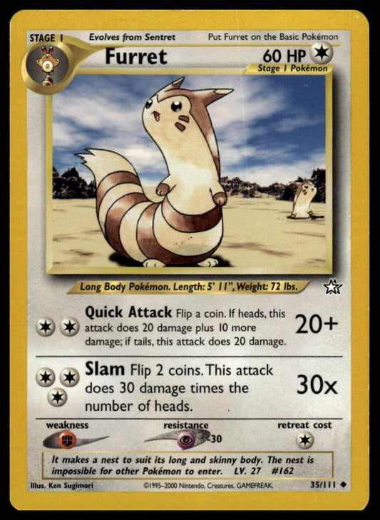 Pokemon TCG Furret #035/111 Neo Genesis