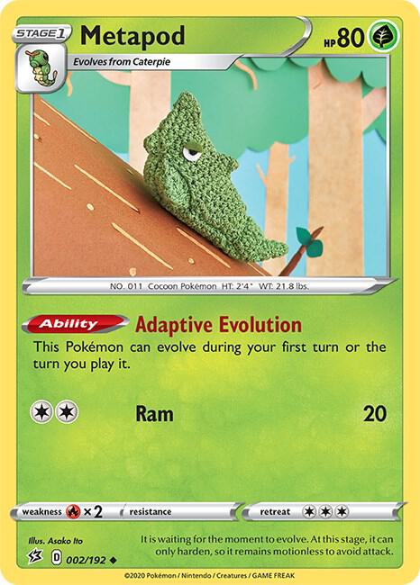 Pokemon Metapod 2/192 Rebel Clash
