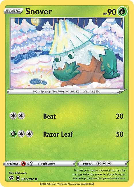 Pokemon Snover 12/192 Rebel Clash