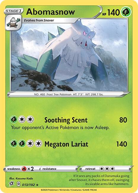 Pokemon Abomasnow 13/192 Rebel Clash