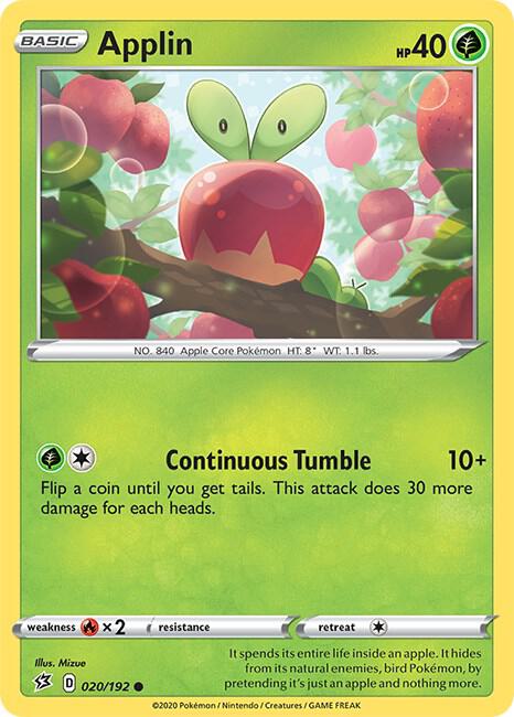 Pokemon Applin 20/192 Rebel Clash