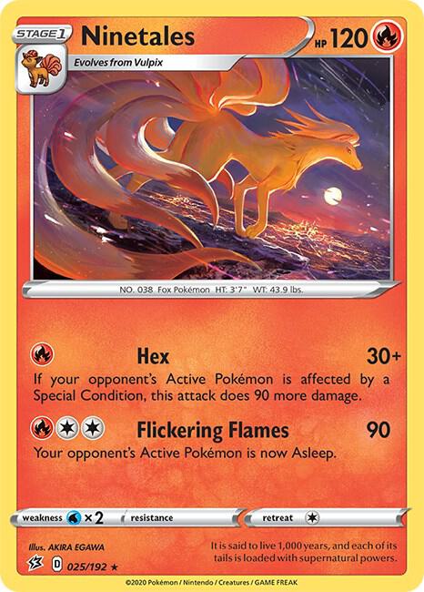 Pokemon Ninetales 25/192 Rebel Clash