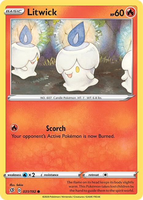 Pokemon Litwick 31/192 Rebel Clash