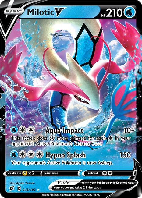 Pokemon Milotic V 43/192 Rebel Clash