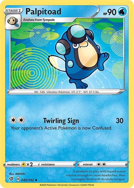 Pokemon Palpitoad 45/192 Rebel Clash