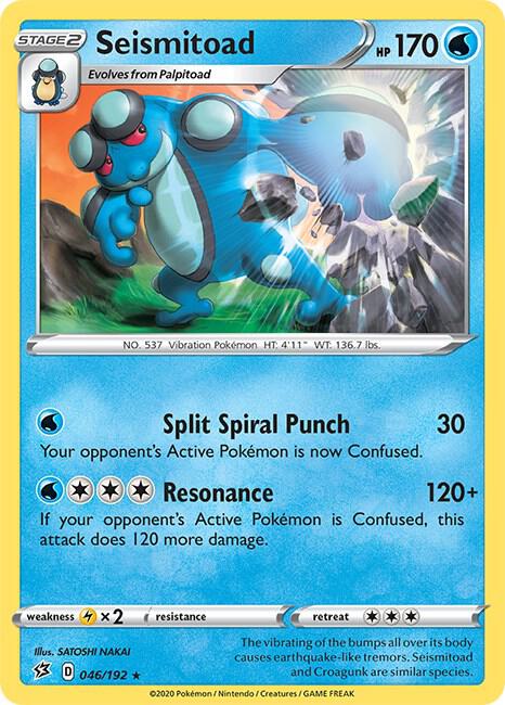 Pokemon Seismitoad 46/192 Rebel Clash