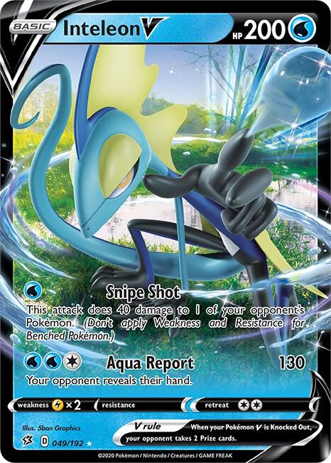 Pokemon Inteleon V 49/192 Rebel Clash