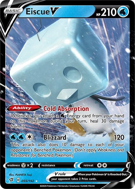 Pokemon Eiscue V 55/192 Rebel Clash