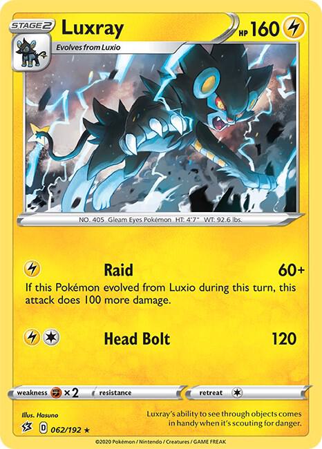 Pokemon Luxray 62/192 Rebel Clash