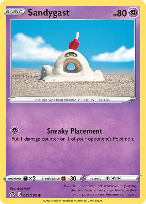 Pokemon Sandygast 81/192 Rebel Clash