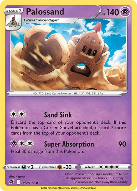 Pokemon Palossand 82/192 Rebel Clash