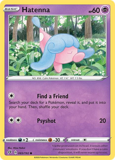Pokemon Hatenna 83/192 Rebel Clash