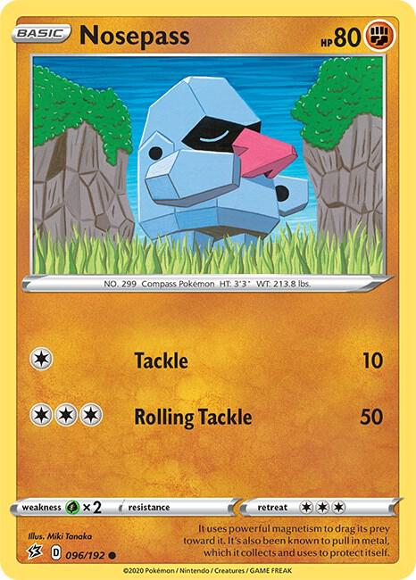 Pokemon Nosepass 96/192 Rebel Clash