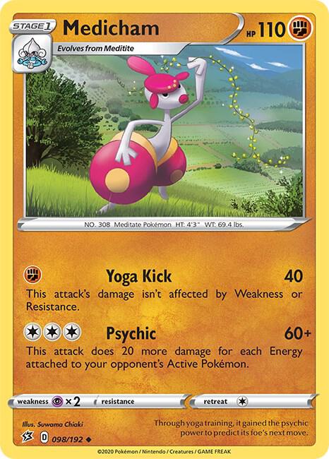 Pokemon Medicham 98/192 Rebel Clash