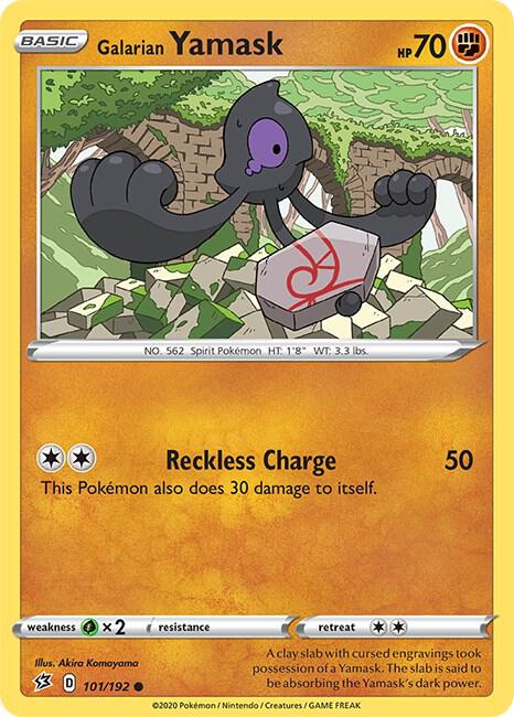Pokemon Galarian Yamask 101/192 Rebel Clash