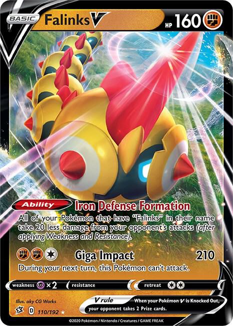 Pokemon Falinks V 110/192 Rebel Clash