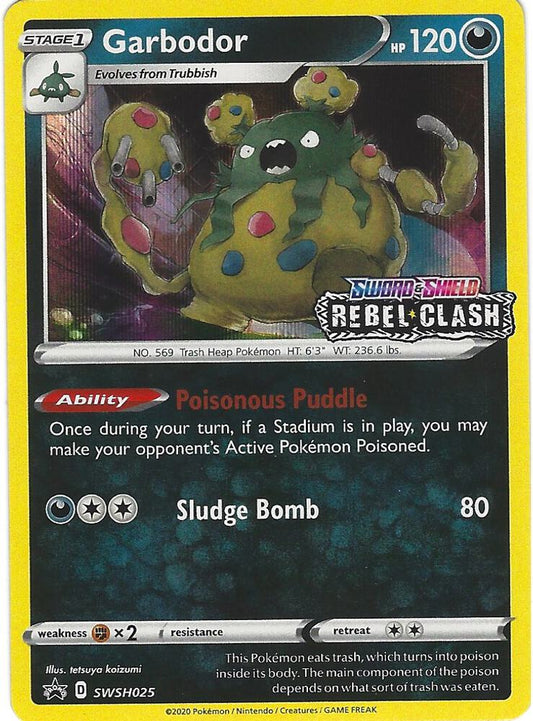 Pokemon Garbodor SWSH025 SWSH Black Star Promos