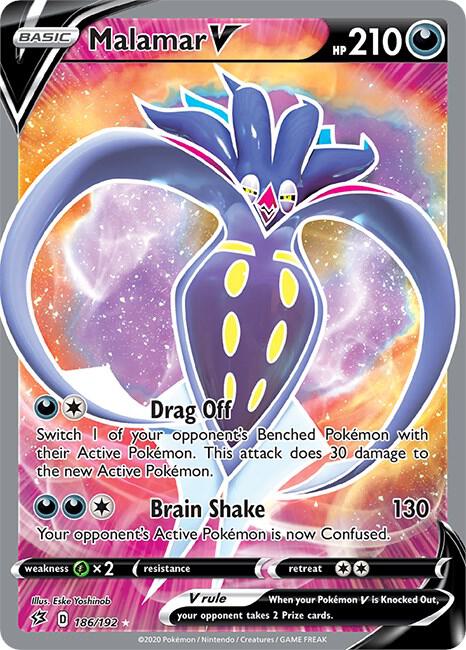 Pokemon Malamar V 186/192 Rebel Clash