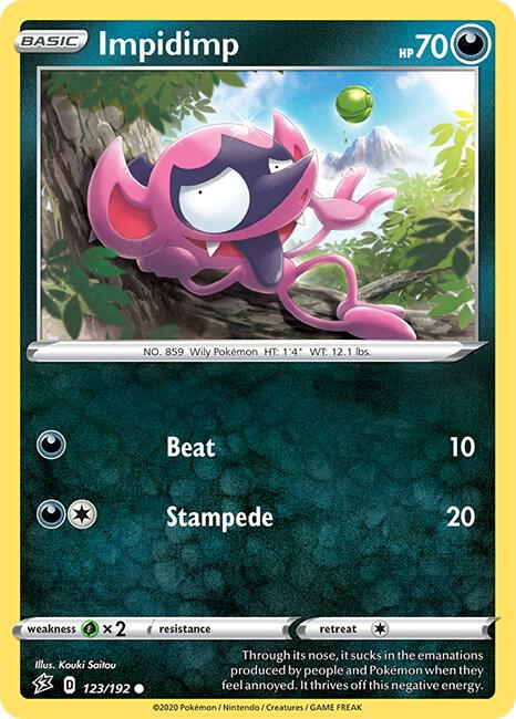 Pokemon Impidimp 123/192 Rebel Clash