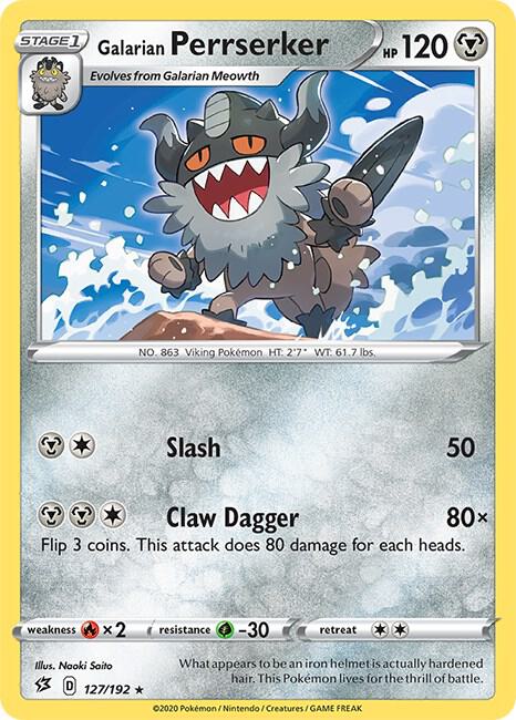 Pokemon Galarian Perrserker 127/192 Rebel Clash