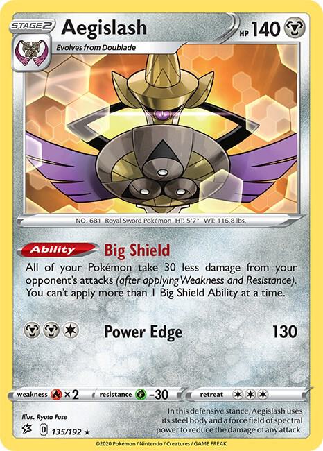 Pokemon Aegislash 135/192 Rebel Clash