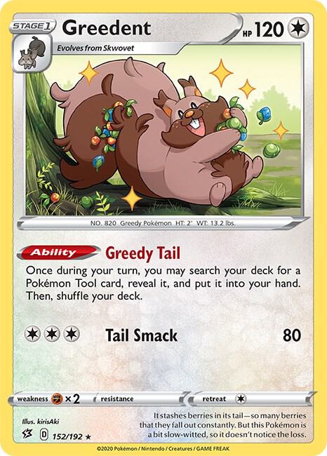 Pokemon Greedent 152/192 Rebel Clash