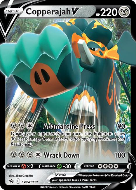 Pokemon Copperajah V SWSH030 SWSH Black Star Promos