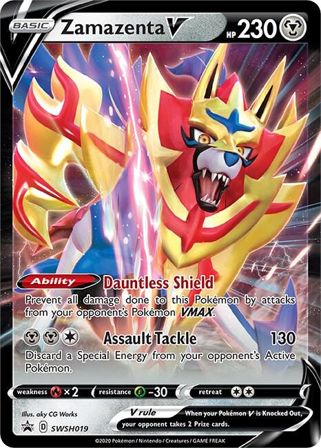 Pokemon Zamazenta V SWSH019 SWSH Black Star Promos