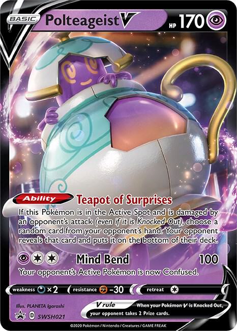 Pokemon Polteageist V SWSH021 SWSH Black Star Promos