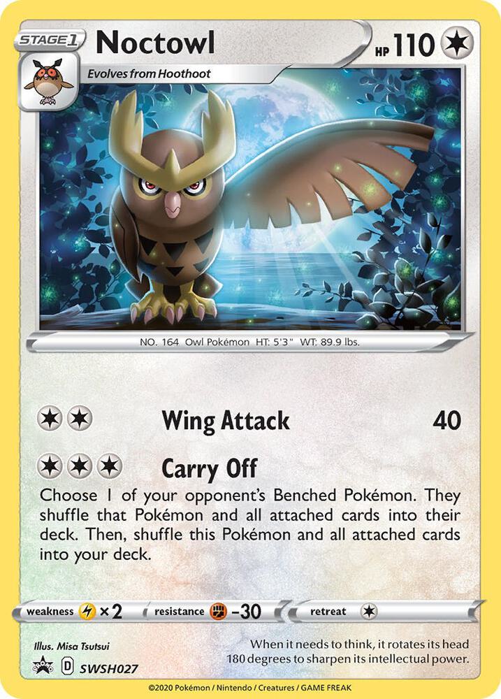 Pokemon Noctowl SWSH027 SWSH Black Star Promos