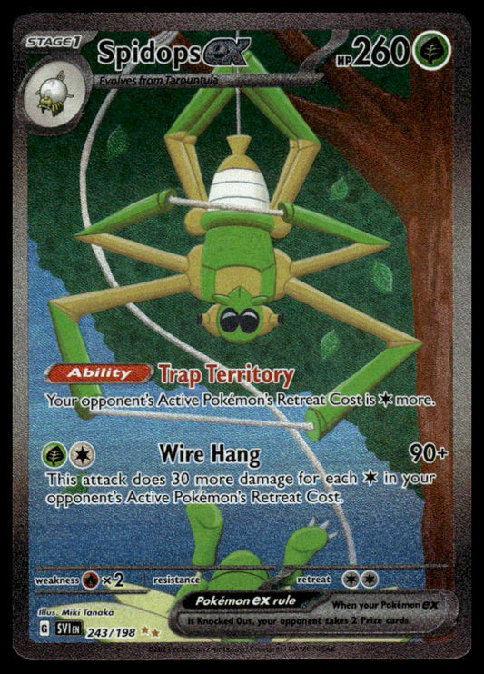 Pokemon TCG Spidops ex #243/198 SV01: Scarlet & Violet Base Set
