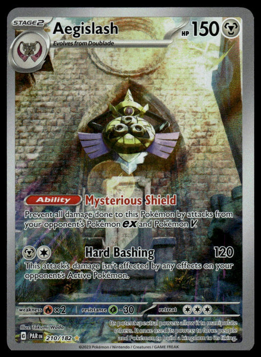 Pokemon TCG Aegislash #210/182 SV04: Paradox Rift
