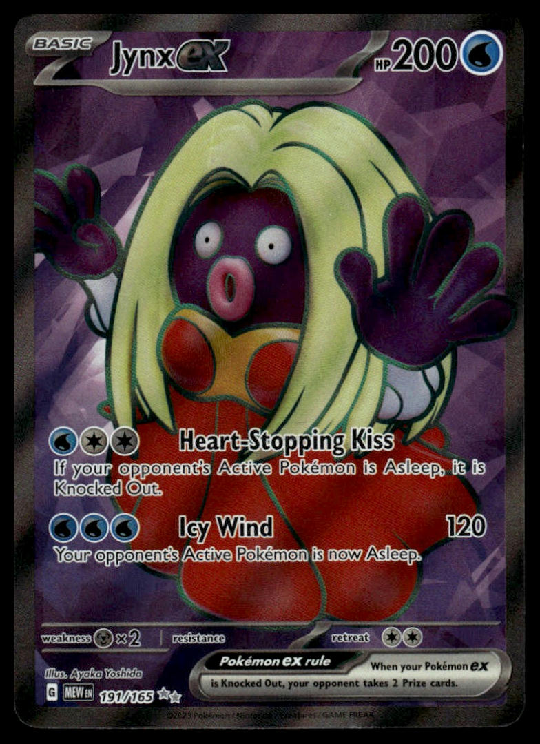 Pokemon TCG Jynx ex #191/165 SV: Scarlet & Violet 151