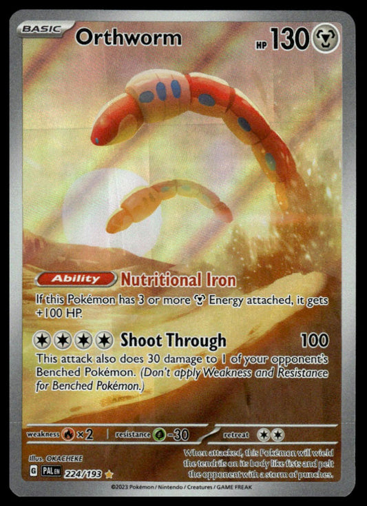 Pokemon TCG Orthworm #224/193 SV02: Paldea Evolved