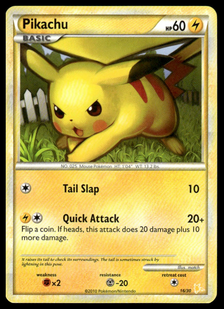 Pokemon TCG Pikachu #78/123 HeartGold SoulSilver